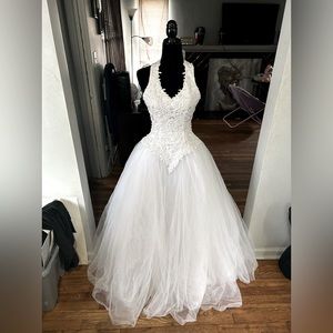 White wedding dress made by me